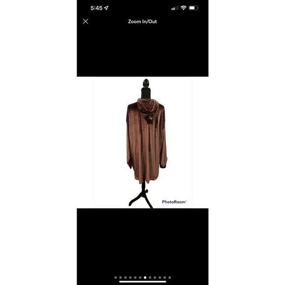 Velour Hoodie Dress with Attached Face Mask by Fashionkilla - Picture 10 of 10